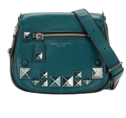 Studded Recruit Nomad Crossbody, Leather, Green, MIV, DB, 3*